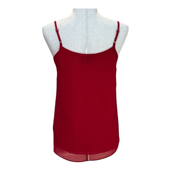 1. State Red Spaghetti Strap  Flowy Office Cami Top Size XS - Picture 3 of 7